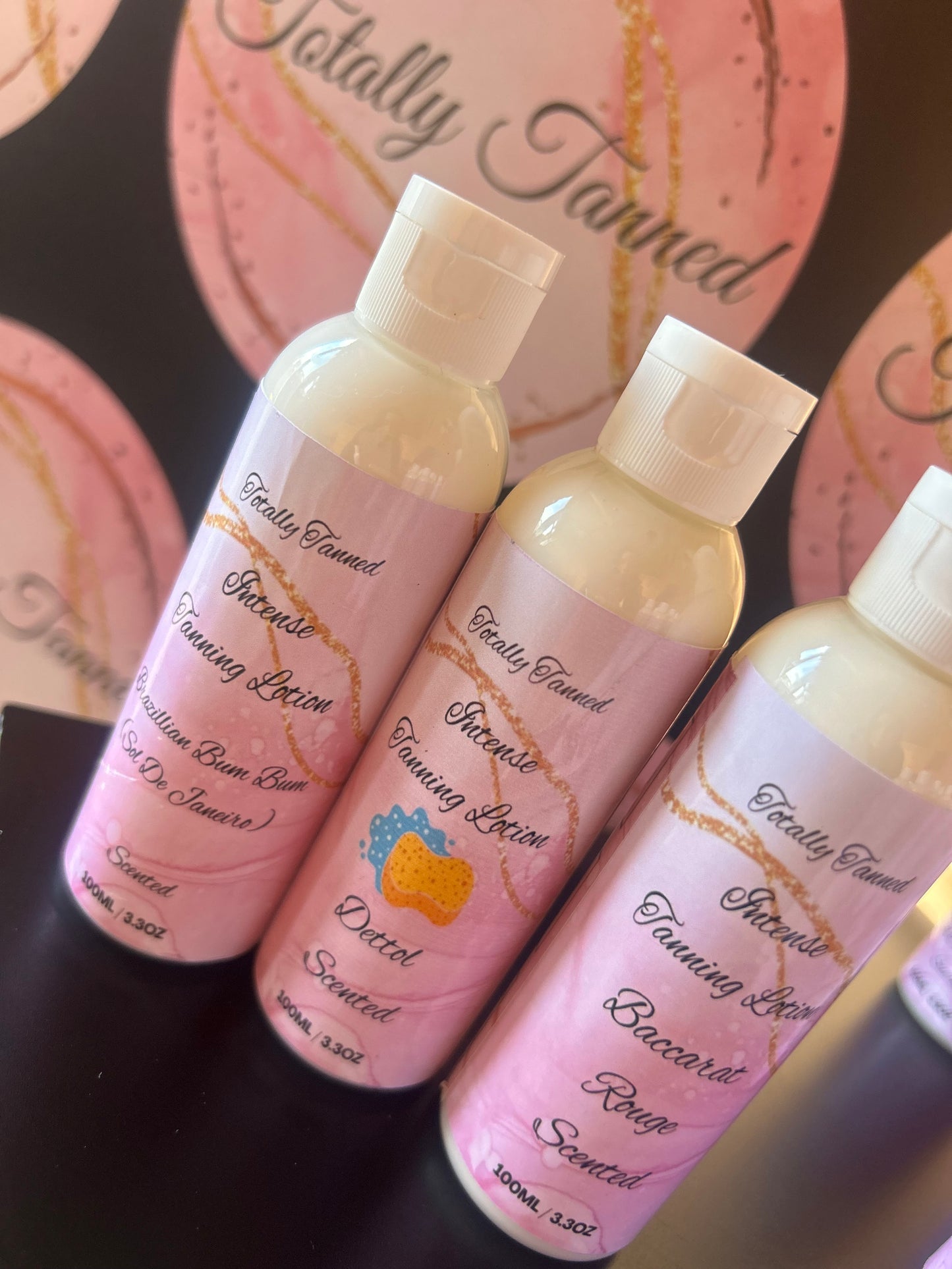 Intense tanning lotion