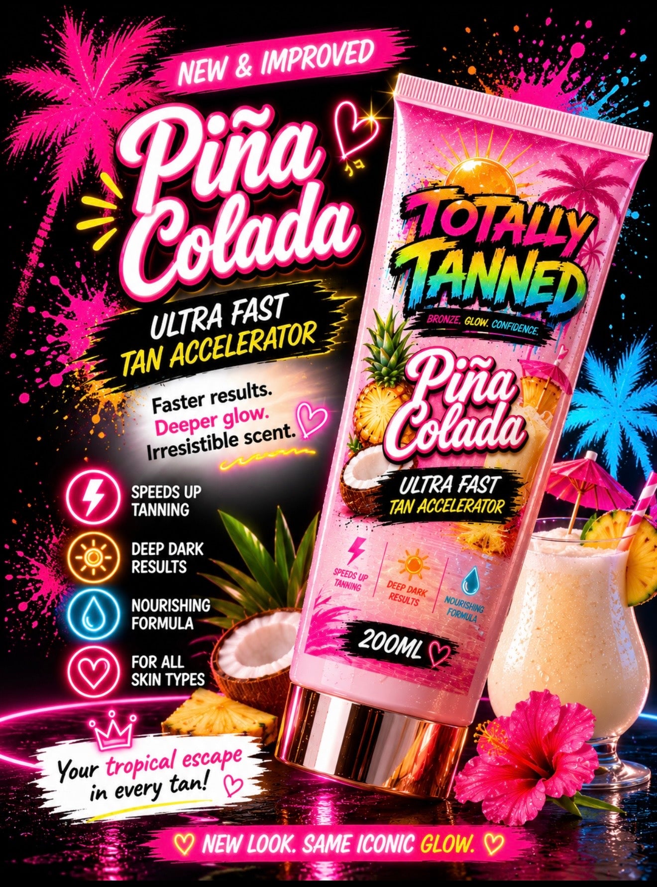 Ultra fast tanning accelerator