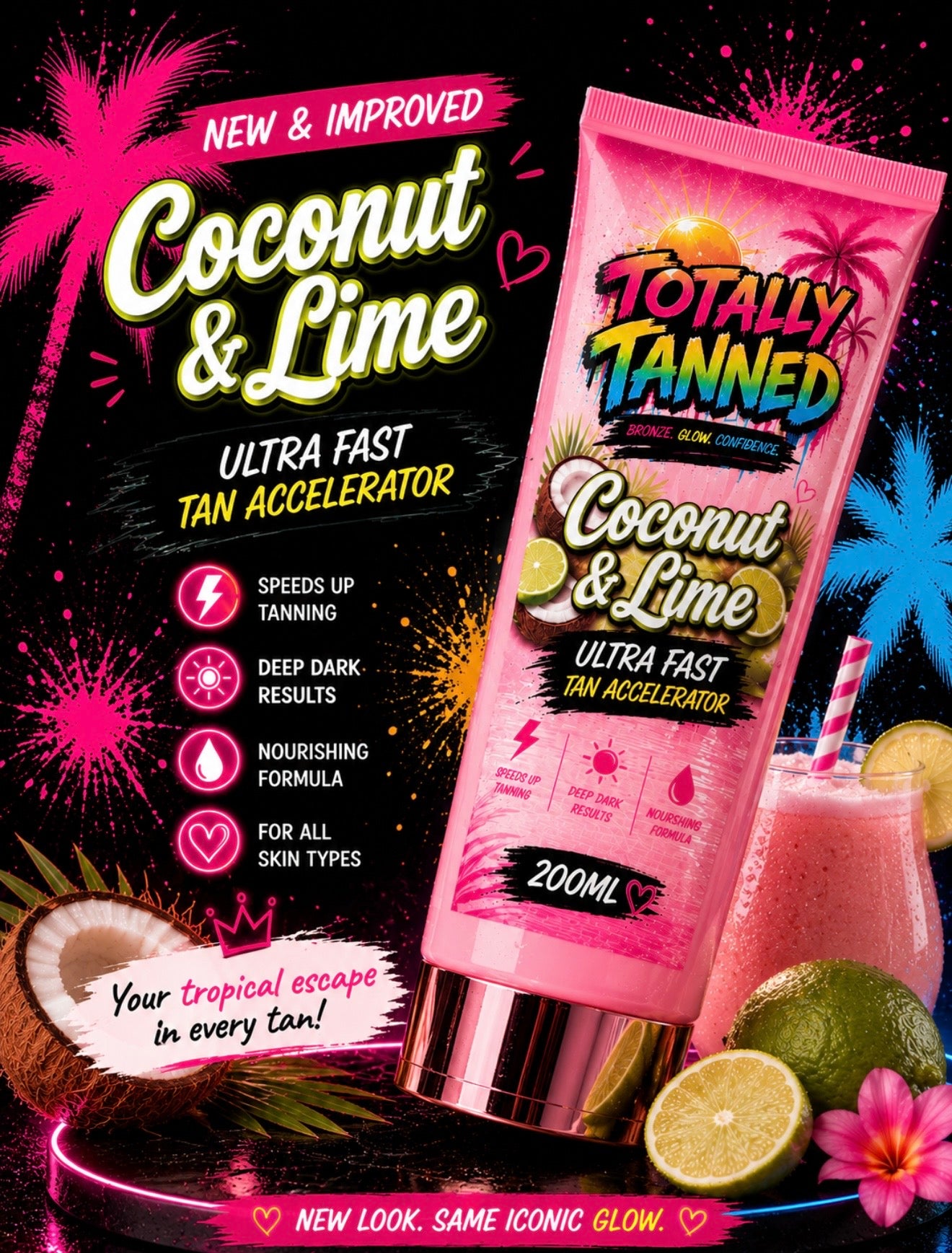 Ultra fast tanning accelerator